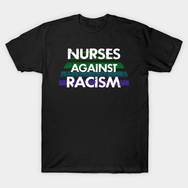 Nurses against racism. White coats for black lives. Defund the police. End police brutality. Fight systemic racism. Equality, justice, solidarity. One race human. We all bleed red T-Shirt by IvyArtistic